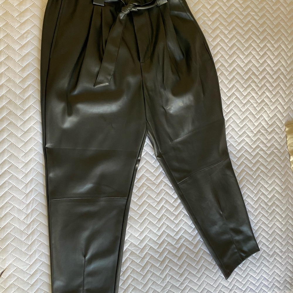 Rachel Zoe Faux Black Leather Pants